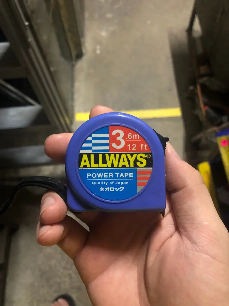 Allways MT2-AW0036 3.6m (12ft) Measuring Tape – Lightweight Retractable Metric/Imperial Rule