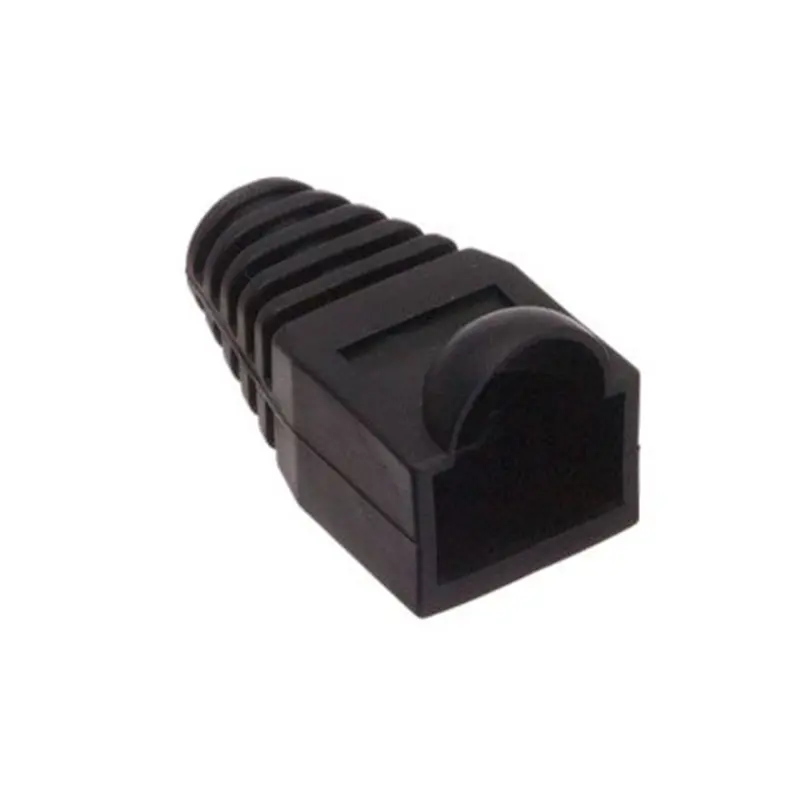 Altex CAT6 RJ45 Strain Relief Boot — Black Cable Management Sleeve for Ethernet Plugs