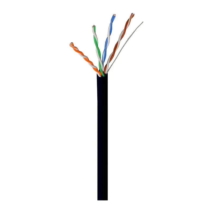 Altex CAT6a CMR U/UTP Cable – Black, 23 AWG, 4-Pair, 10Gbps Rated, 1000 ft Spool