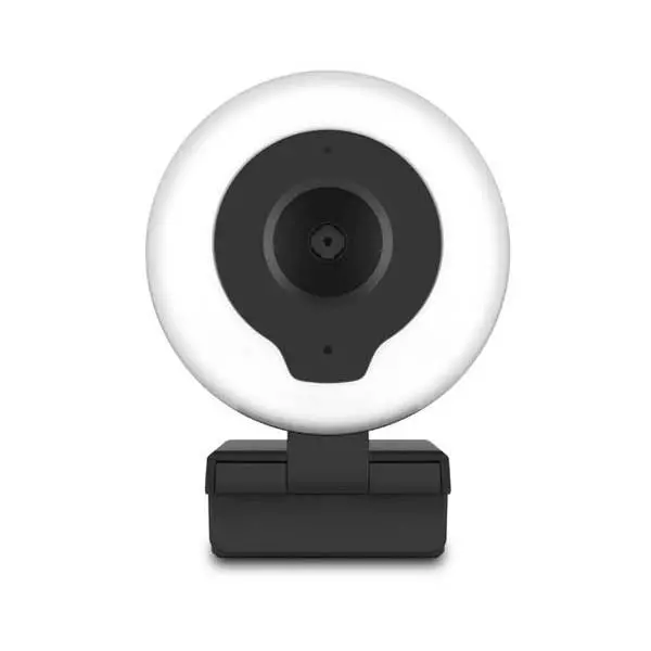 Aluratek AWCL2KFR 2K HD Ring Light Webcam — Includes Tripod for Content Creation