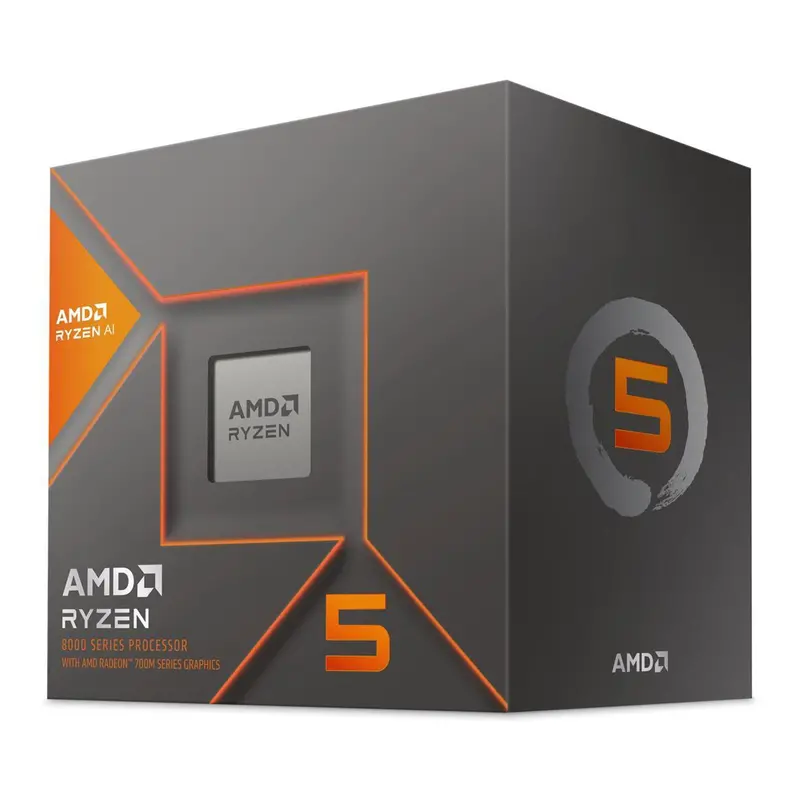 AMD Ryzen 5 8600G Desktop Processor – 6-Core/12-Thread, 4.3GHz Max Boost, Radeon 760M Graphics, AM5 Socket