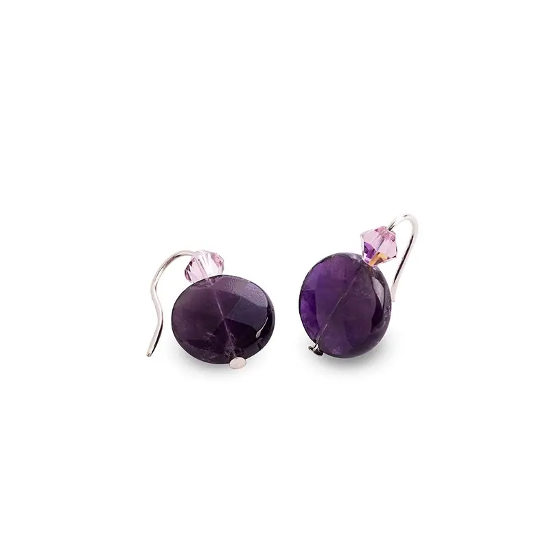 Amethyst Gemstone Drop Earrings