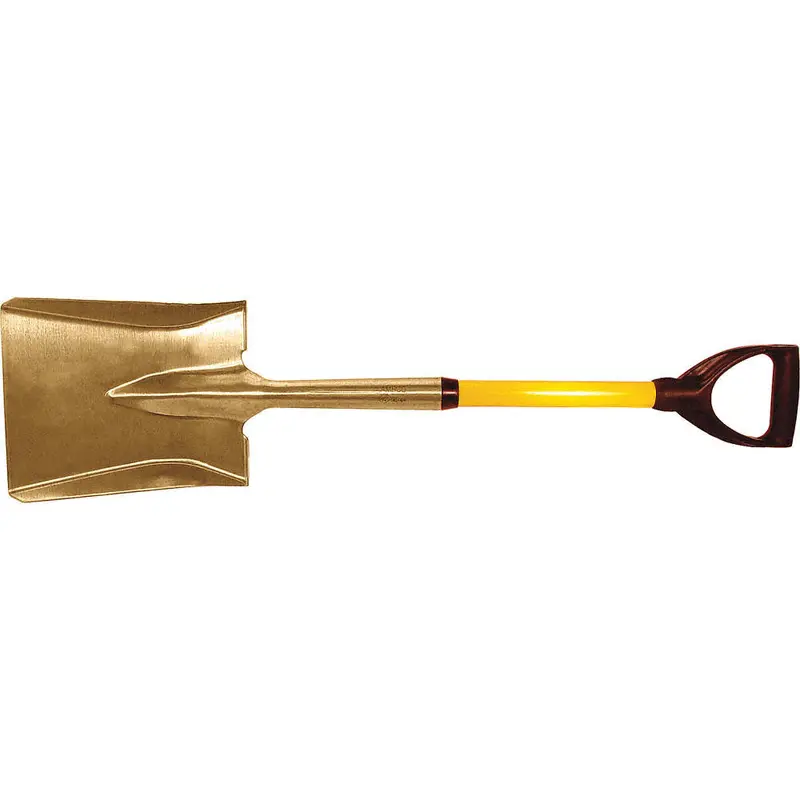 Ampco Non-Sparking 37-Inch Flat Shovel with Fiberglass Handle
