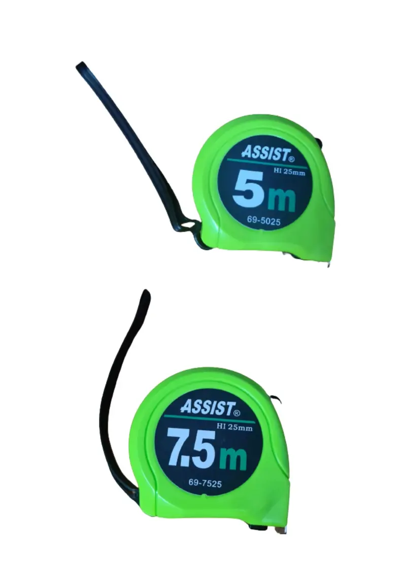 Assist MT2-AS Retractable Measuring Tape – 5.0m / 7.5m Dual Scale (Model 7525)