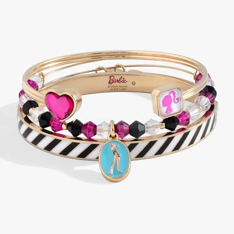 Barbie™ Triple Bracelet Set – Nostalgic Collectible Stack