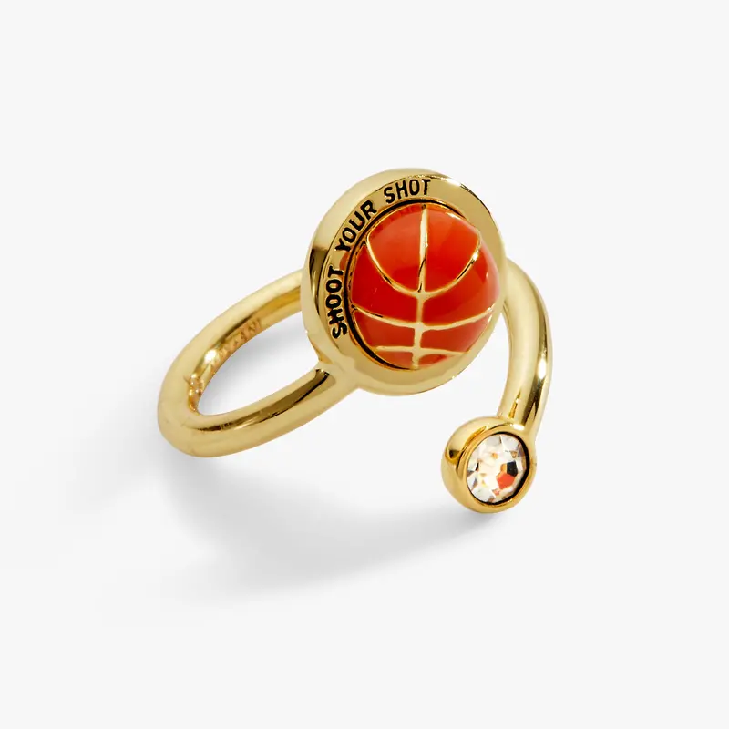 Basketball-Inspired ‘Shoot Your Shot’ Open Fidget Ring