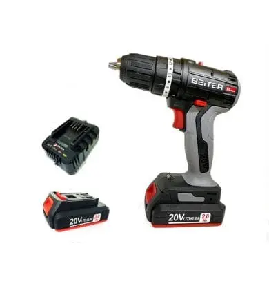 Beiter 20V Cordless Impact Drill – Brushless Motor, 1.5Ah Battery Included