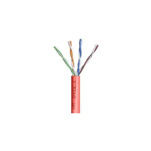 Belden 1583A Red Cat5e Riser (CMR) Cable – 24 AWG, 4-Pair, 200 MHz, Bulk Length