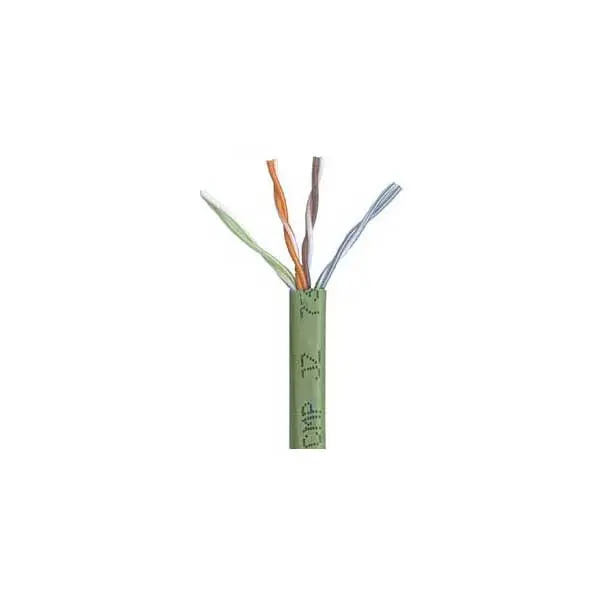 Belden 1585A Green Cat5e Plenum (CMP) Cable – 23 AWG, 4-Pair, 200 MHz, Bulk Length