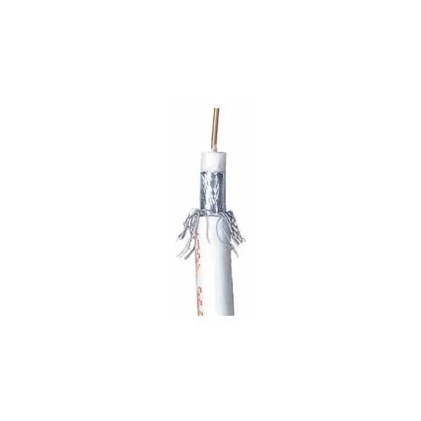 Belden 9116 RG6/U Broadband Coaxial Cable – White, 1000-Foot Spool