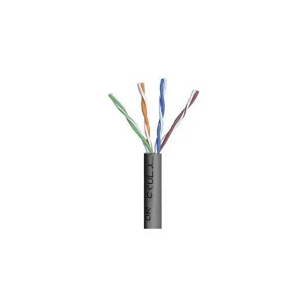 Belden DataTwist 5e Black Twisted-Pair Network Cable – Bulk Length