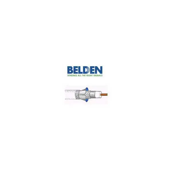 Belden RG6/U Quad-Shield Coaxial Cable – White