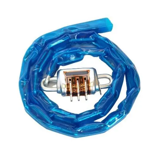 Bicycle Security Chain – 36″ Galvanized Link Chain with Abrasion-Resistant Plastic Sheathing