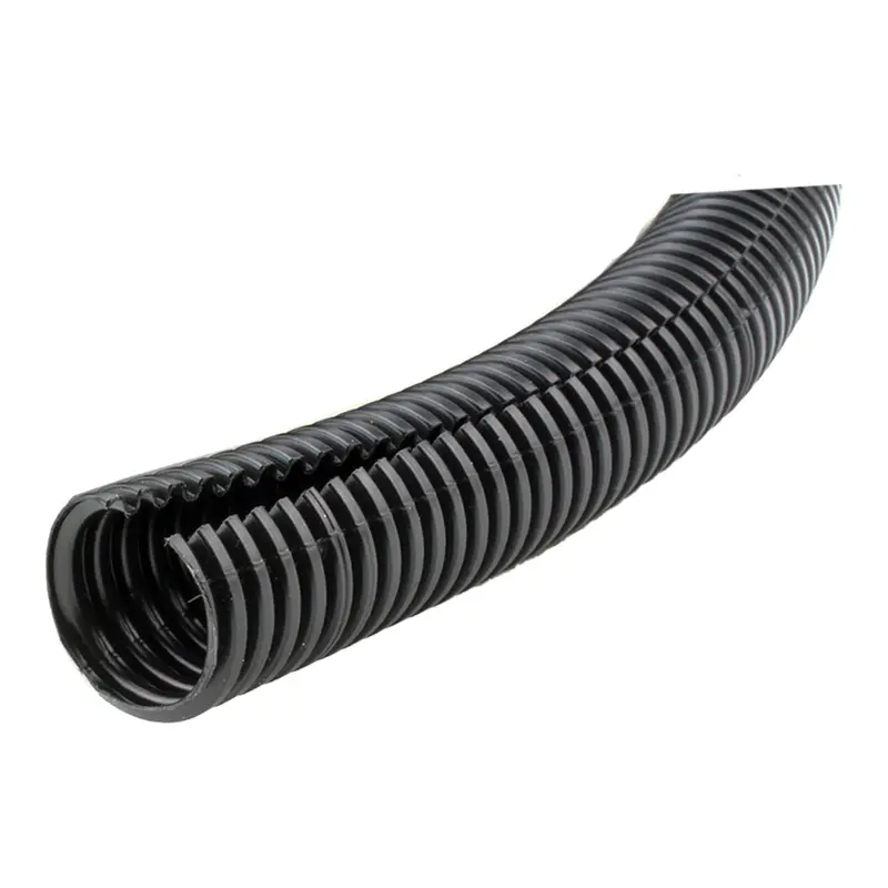 Black Split Loom Tubing – 1″ Inner Diameter, 100-Foot Roll
