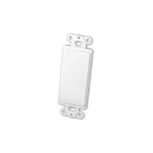 Blank White Multi-Media Insert for Decor-Style Wall Plates