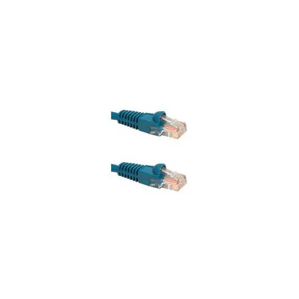 Blue Cat5e Booted Ethernet Patch Cable – 100 Feet