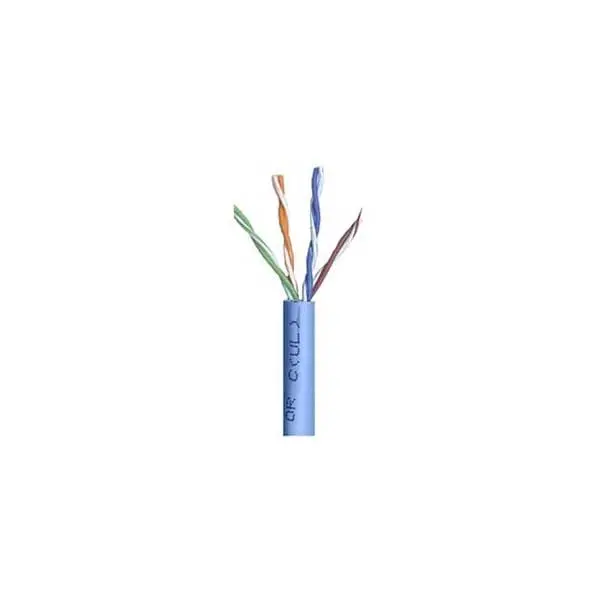 Blue Cat6 Shielded Ethernet Cable – 23AWG, 4-Pair, 550MHz, PVC Jacket, Sold by the Foot