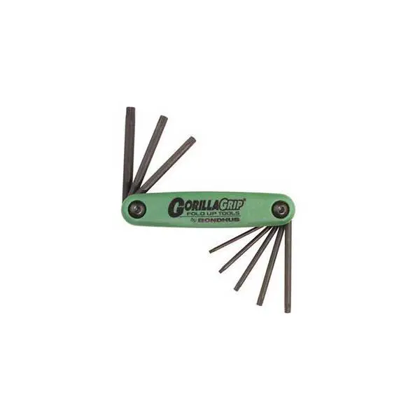 Bondhus GorillaGrip 8-Piece Folding Torx Tool Set (T6–T25)