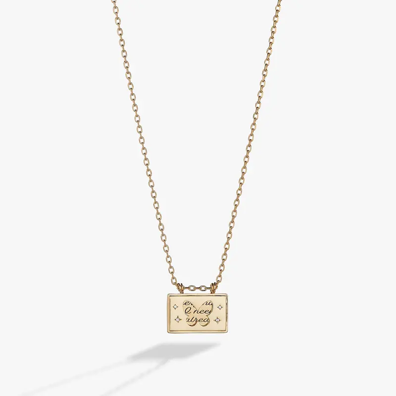 Butterfly Pendant Necklace with Concealed Affirmation