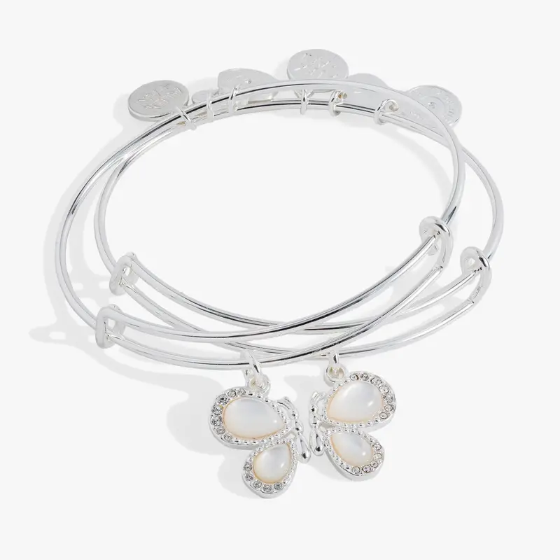 Butterfly Wings Bangle Duo – Coordinating Pair Set