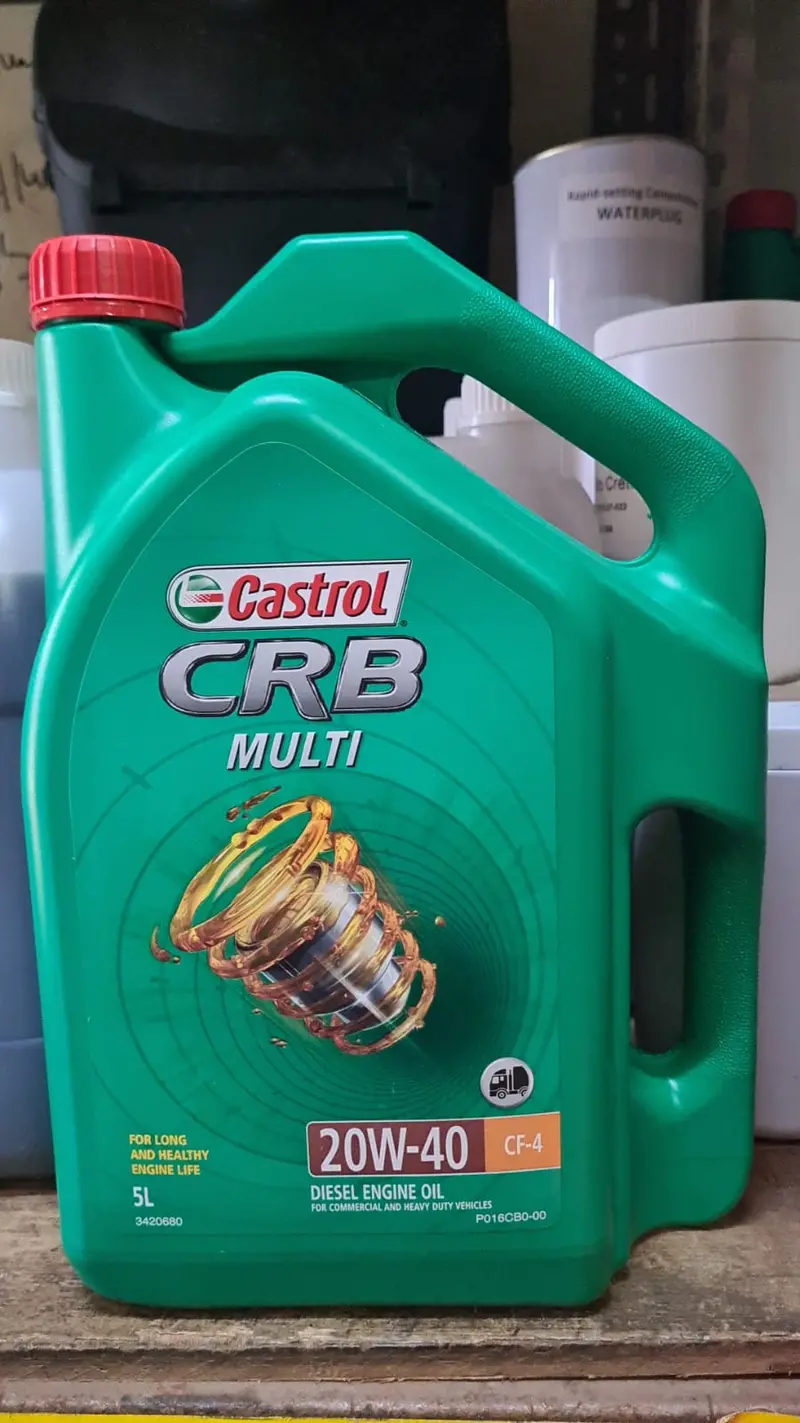 Castrol CRB 20W-40 Diesel Engine Oil – 5-Liter Can for Heavy-Duty Applications | OIL-C4005