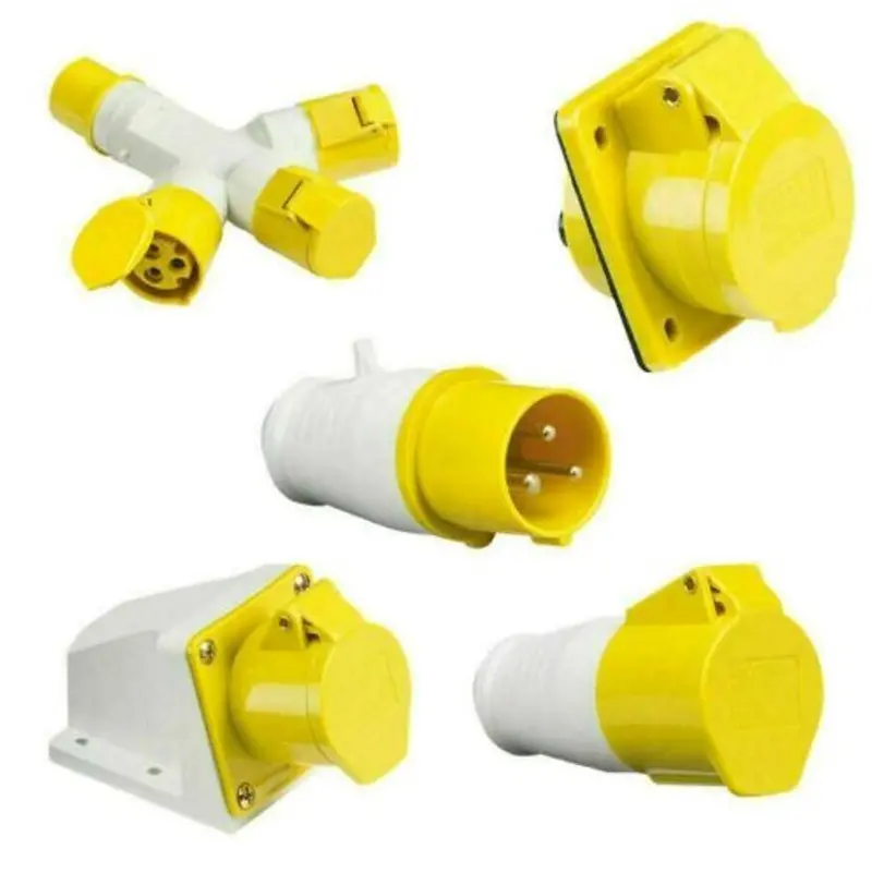CEE 110V Industrial Plug and Socket Set