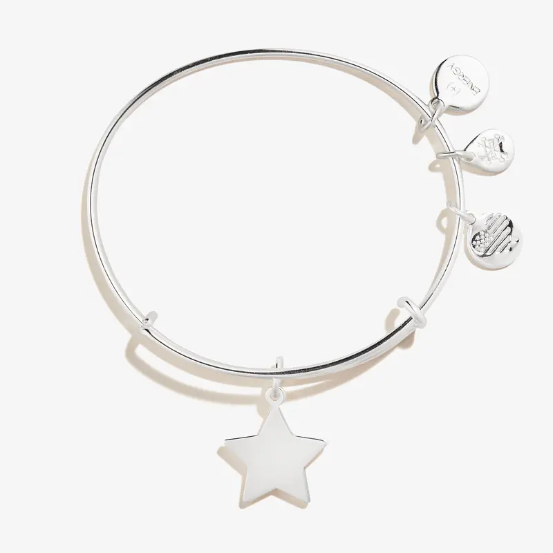 Celestial Star Charm Bangle Bracelet