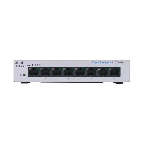 Cisco CBS110-8T-D-NA 8-Port Gigabit Unmanaged Switch for Small Business Networks