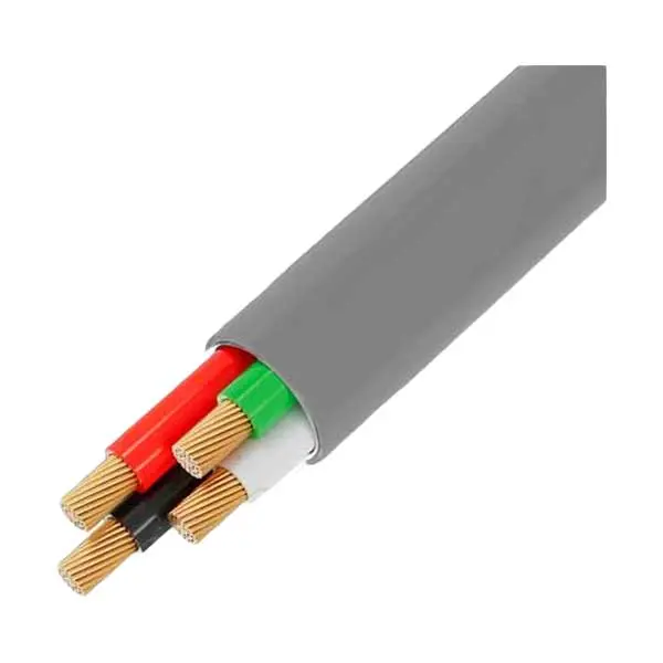 Condumex 16 AWG 4-Conductor PVC-Jacketed Multi-Conductor Cable – Stranded Copper, Grey, Sold by the Foot (656020)