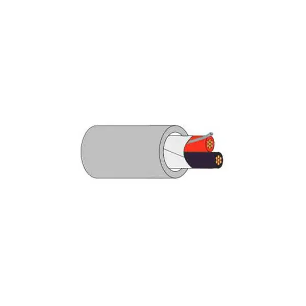 Condumex 656070 Shielded 18 AWG 2-Conductor PVC Cable – Grey, Sold by the Foot
