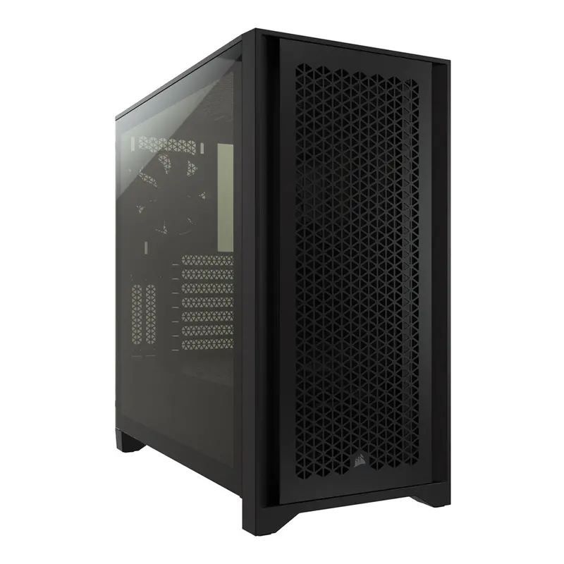 CORSAIR 4000D AIRFLOW Black Mid-Tower ATX Case – Tempered Glass Front Panel & Mesh Intake