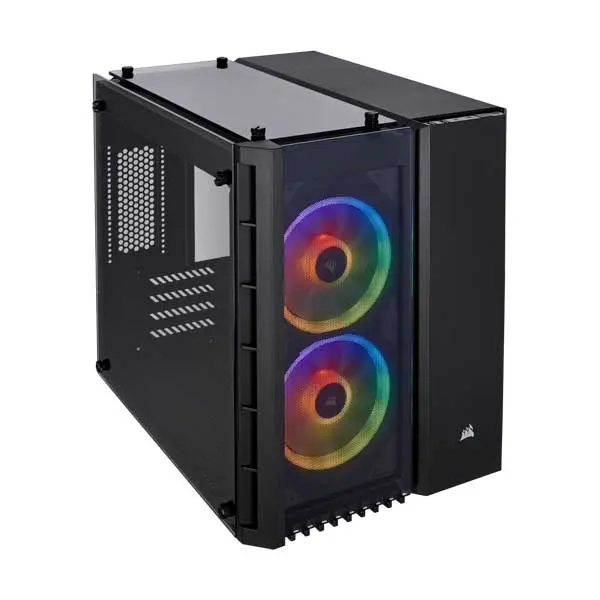 Corsair Crystal Series 280X RGB Micro-ATX PC Case with Tempered Glass and Black Finish