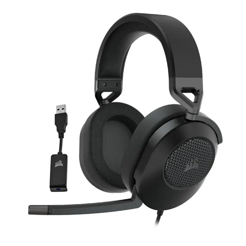 CORSAIR HS65 Wired 7.1 Surround Sound Gaming Headset – Carbon Black