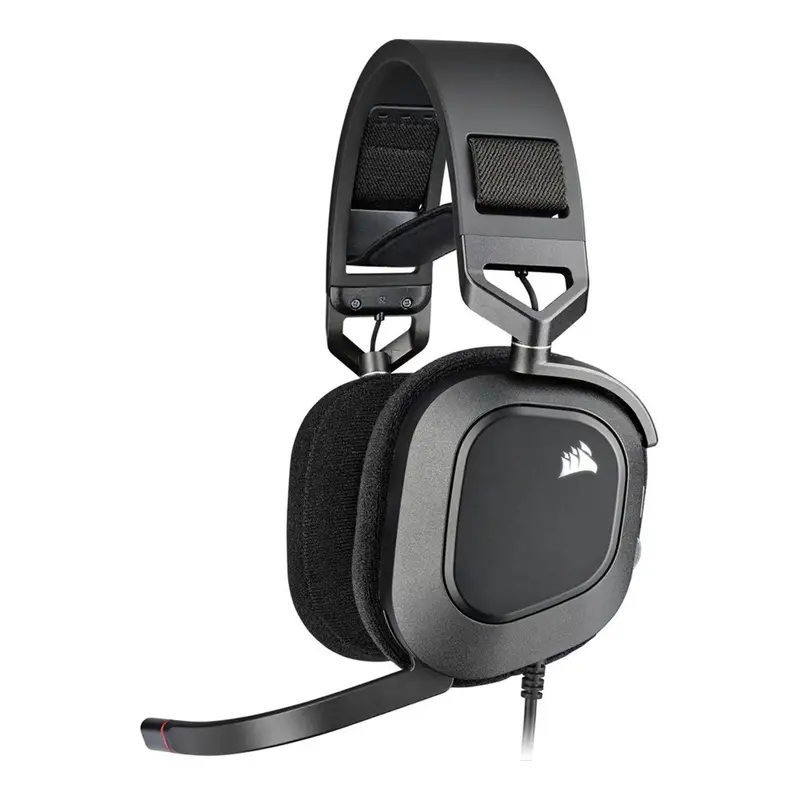CORSAIR HS80 RGB Wired 7.1 Gaming Headset – Carbon Black USB Audio