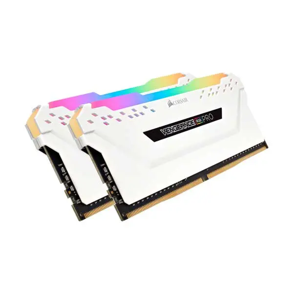 Corsair Vengeance RGB PRO 16GB (2x8GB) DDR4 3200MHz CL16 Memory Kit – White