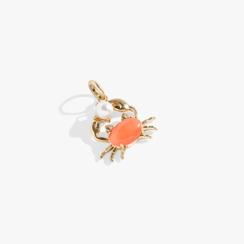 Crab Charm for Interchangeable Jewelry Systems