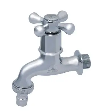 Cross 3/4-Inch Hose Union Bib Tap with Heavy-Duty Zinc Plating – Model SHOWY-2653NHZ