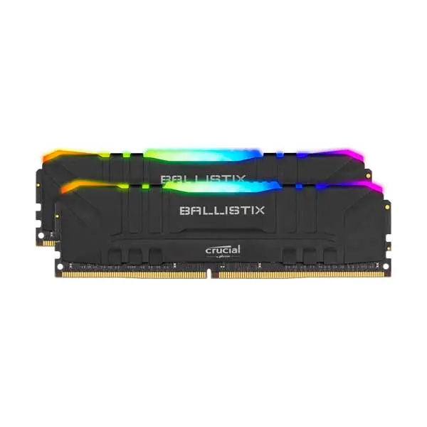 Crucial Ballistix BL2K8G32C16U4BL – 16GB (2x8GB) DDR4-3200 RGB Gaming Memory Kit