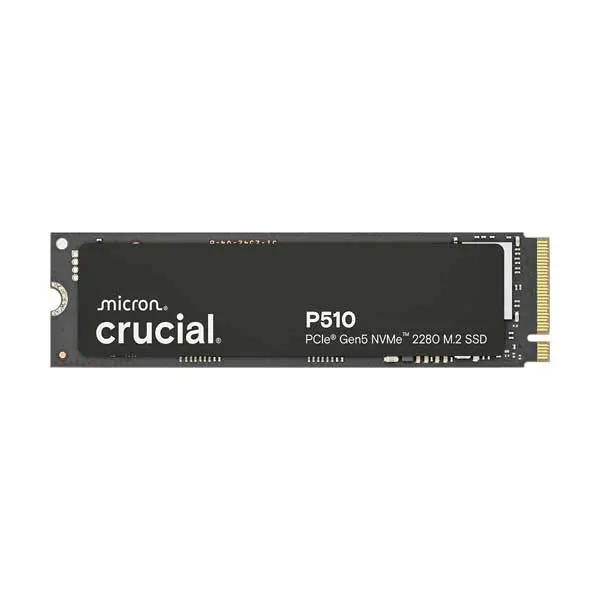 Crucial P510 2TB Gen5 NVMe SSD — PCIe 5.0 M.2 Drive with Blazing-Fast Sequential Read Speeds