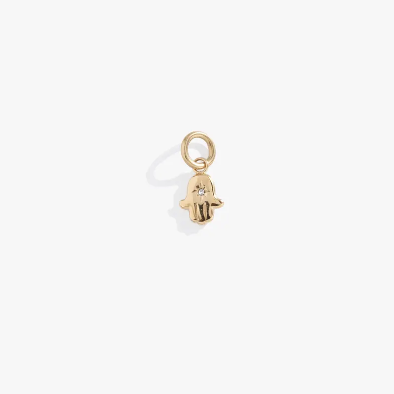 Crystal Hamsa Charm – Protective Interchangeable Jewelry Accent
