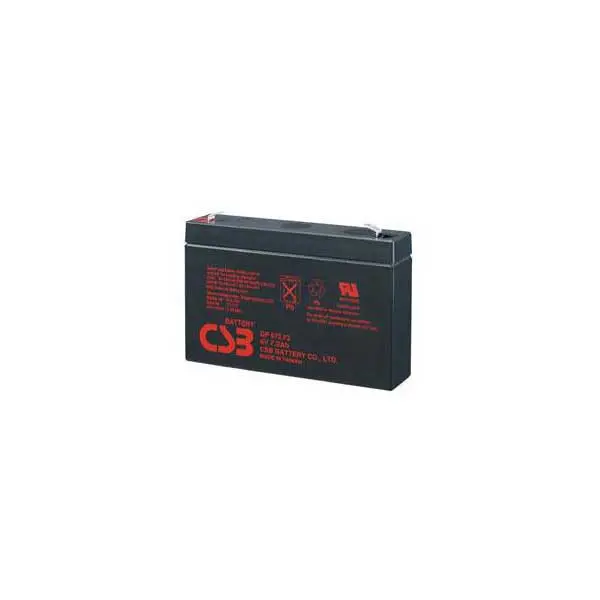 CSB 6V 7.2Ah Sealed Lead-Acid Battery with F1 Terminals