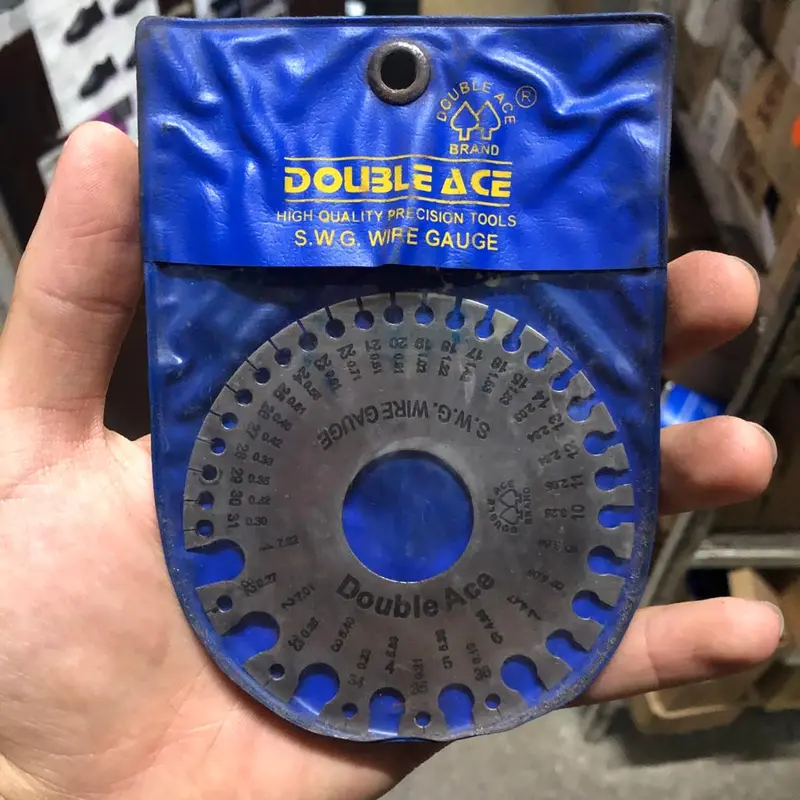 DA 4-Inch Wire Gauge – Compact Thickness Measuring Tool, Model DA-WG4