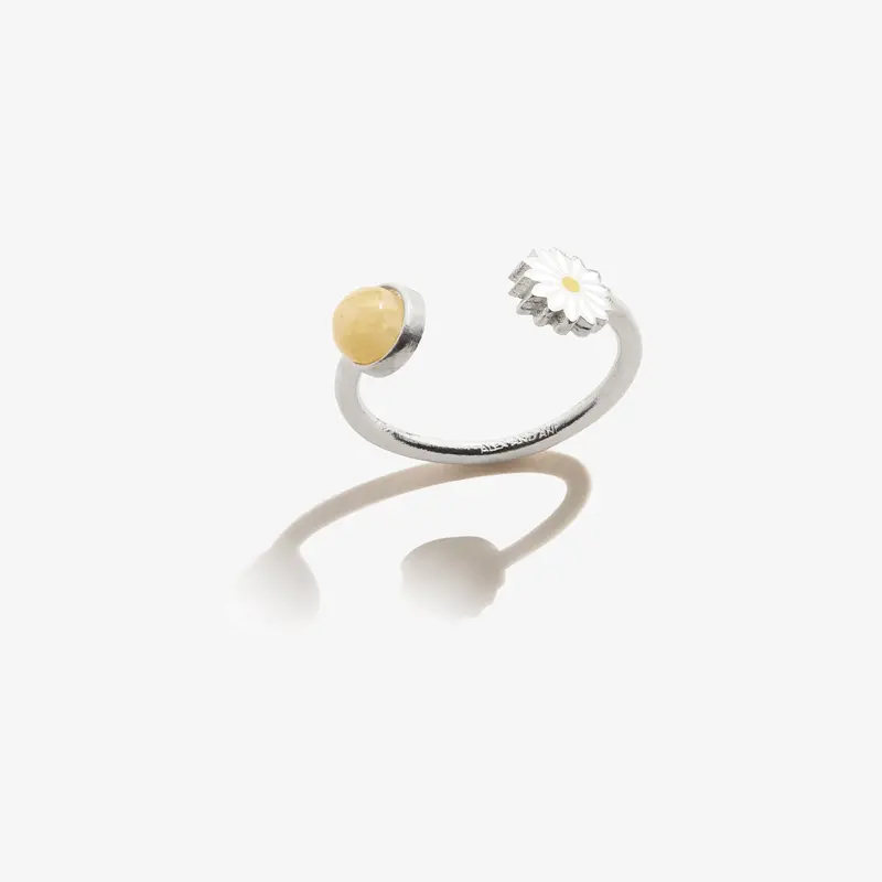 Daisy and Pineapple Jasper Ring Wrap Combo