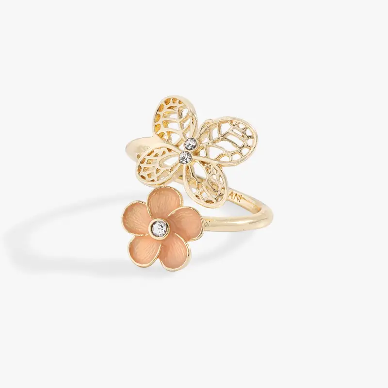 Delicate Filigree Butterfly Ring for Women