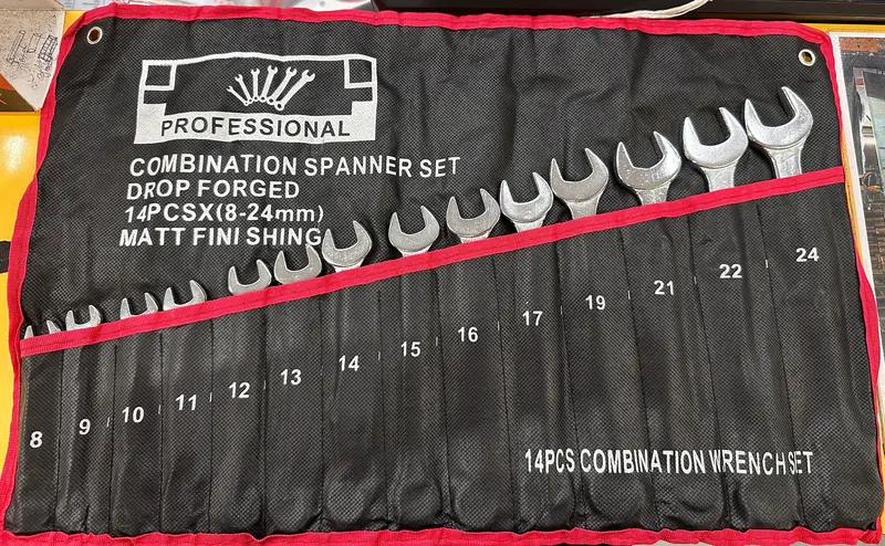 Diamond Premium Ring Wrench Set – 14-Piece, Metric Sizes 8–24 mm | CRS-C0824