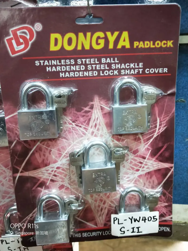 DONGYA Master-Keyed Padlock Set – 40 mm, 50 mm & 60 mm Sizes