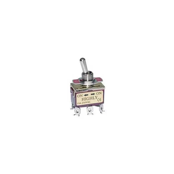 DPDT On-On Toggle Switch with Solder Terminals