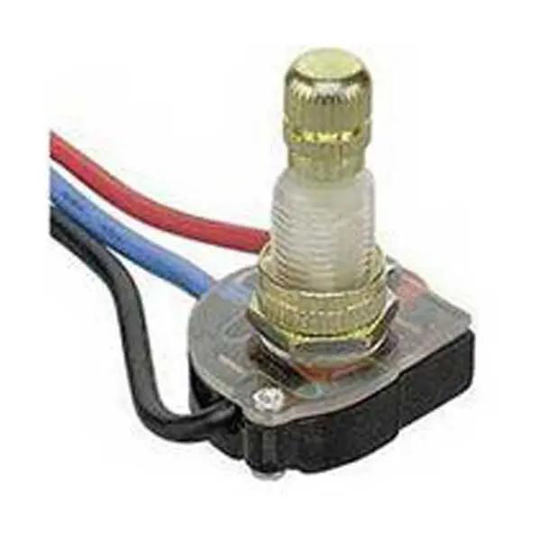 Dual-Circuit Rotary Canopy Switch – 3-Way SPDT Configuration with Exposed Leads