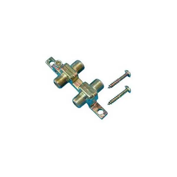 Dual Zinc Die-Cast Grounding Block for Coaxial Cable Systems