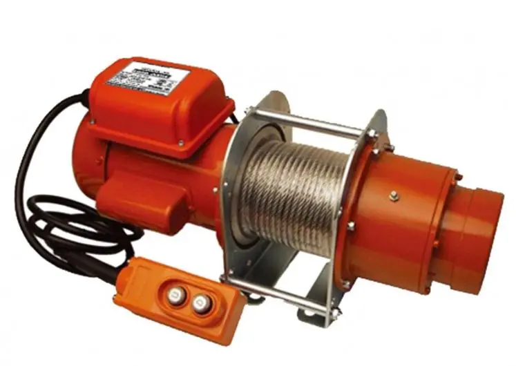 Duke WIN-DU208 230V Electric Wire Rope Winch – 350 kg Capacity, 7 mm × 45 m Cable